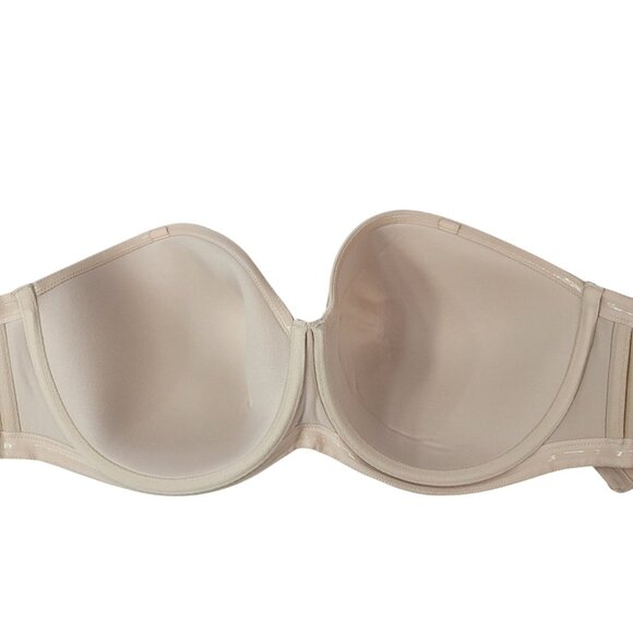 Wacoal Strapless Bra Tan Beige 38G Full Coverage Underwire Red Carpet 854119 - Picture 5 of 8